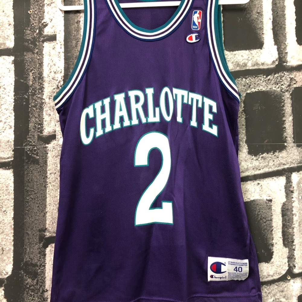 Larry Johnson Charlotte Hornets Vintage Jersey